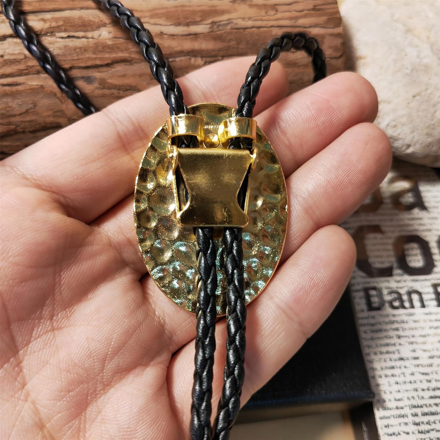 Turquoise Agate Granite BOLO Tie for Men Women Leather Wedding Necklace Western Cowboy Necktie - Image 8