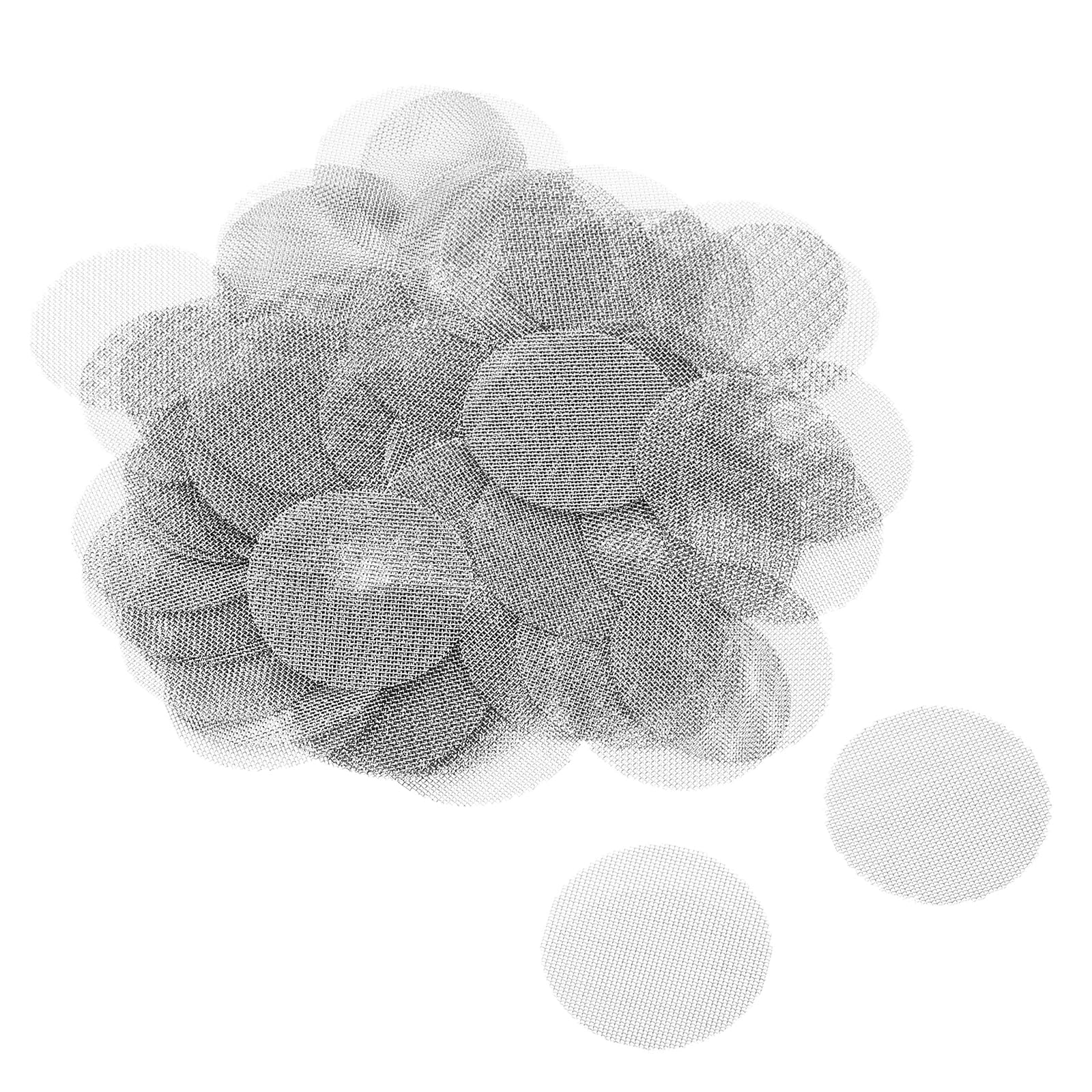 MECCANIXITY Pipe Screen Stainless Steel Screens, 1 Inch (25.4mm) Diameter for Pipe Filter, Pack of 100