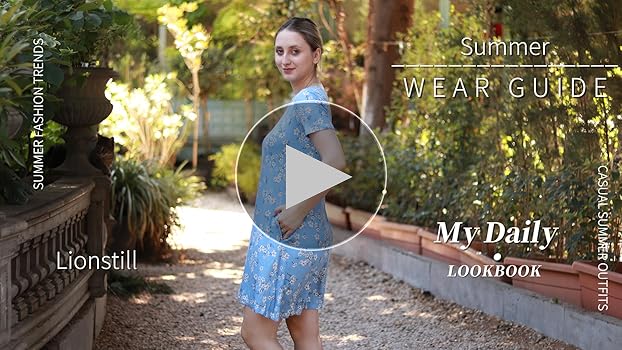 lionstill Women's Casual T Shirt Dress Summer Fashion Short