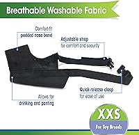 Vista 2 de Four Paws Walk-About - Bozal para perro de ajuste rápido, 0-XXS