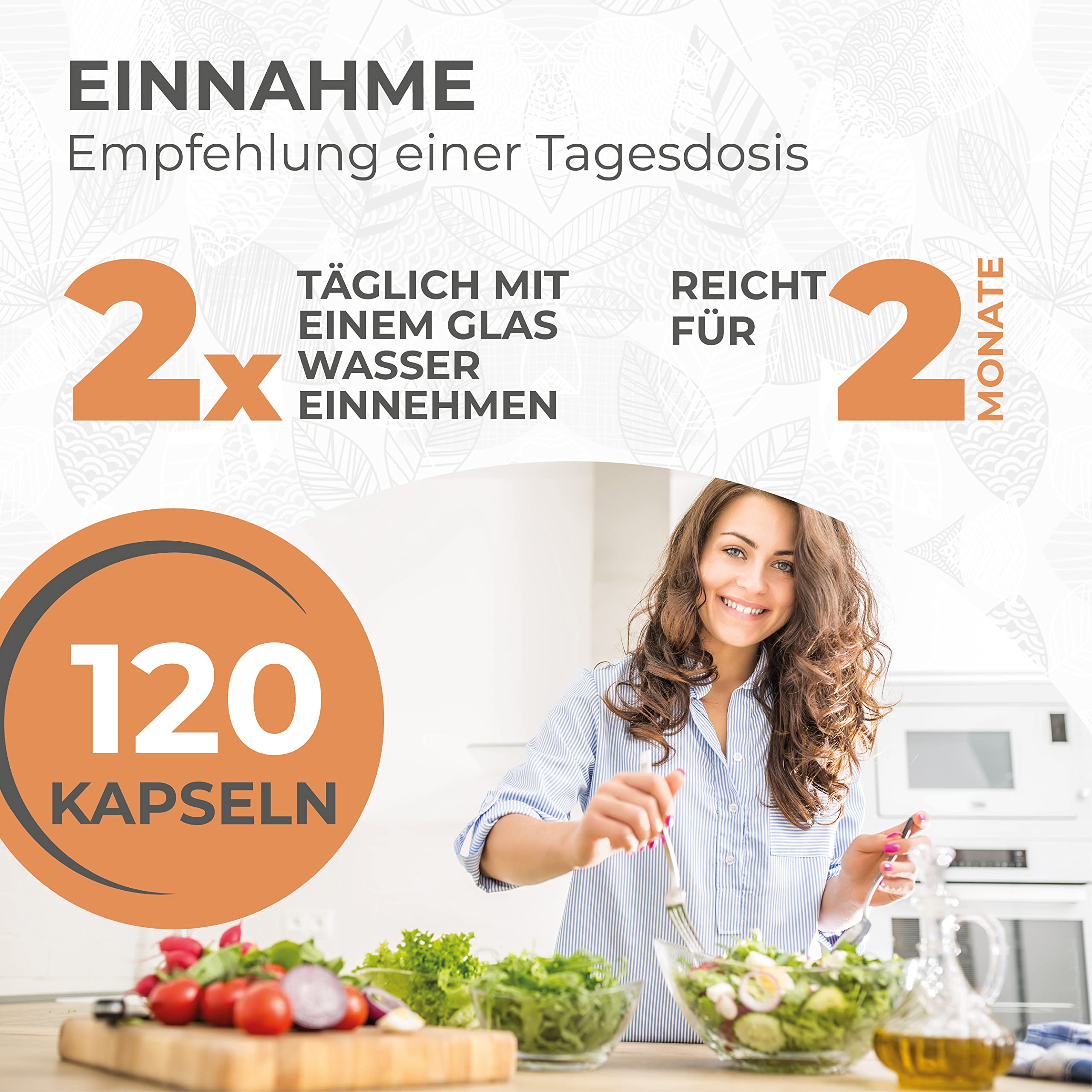 Enzym Komplex - Umfangreicher Mix mit 6 Enzymen + Betain HCL - Mit Bromelain, Papain Amylase, Catalase, Lipase - Hochdosiert - Vegan - 120 magensaftresistente Kapseln (Bright JC Caps®)