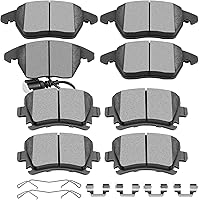 Vista 8 de SCITOO D785C D834 Pastillas de freno delanteras y traseras para Cadillac Escalade, Escalade ESV, Escalade EXT, para Chevy Avalanche 1500, Silverado