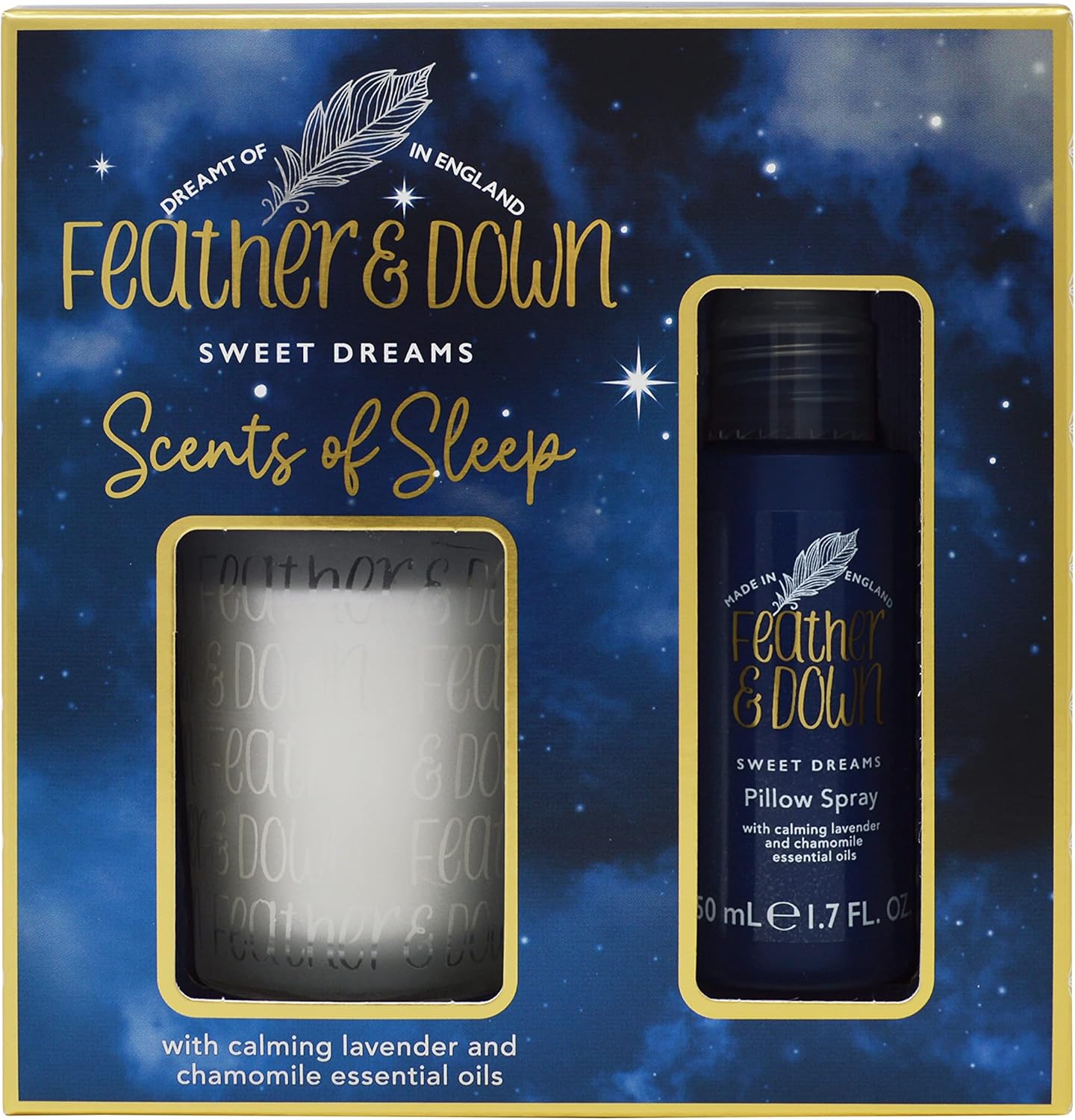 Feather & Down Scents of Sleep (50ml Pillow Spray & 40g Calming Candle