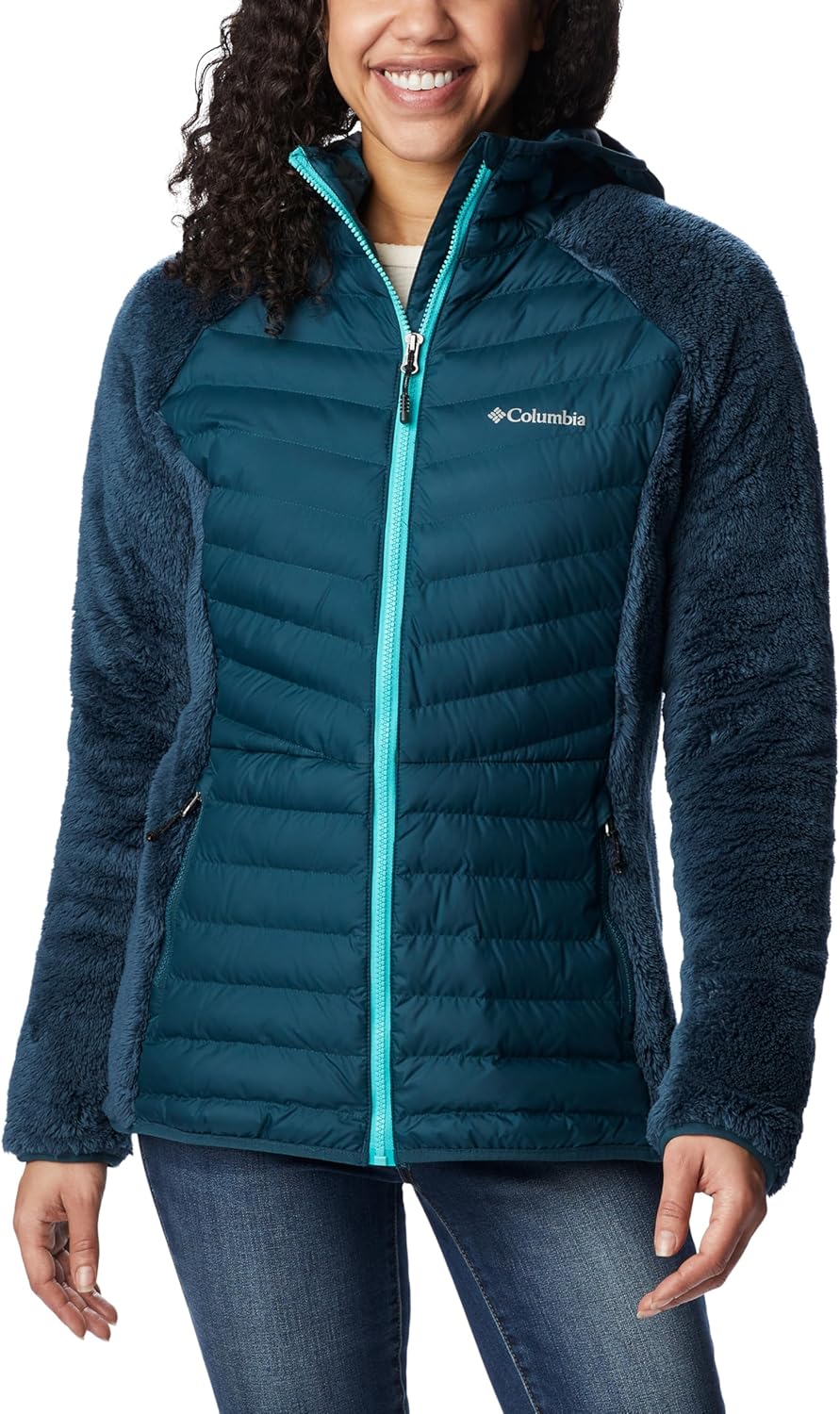 Columbia Women’s Powder Lite Sherpa Hybrid Jacket Puffer Jacket Columbia Women’s Powder Lite Sherpa Hybrid Jacket Puffer Jacket