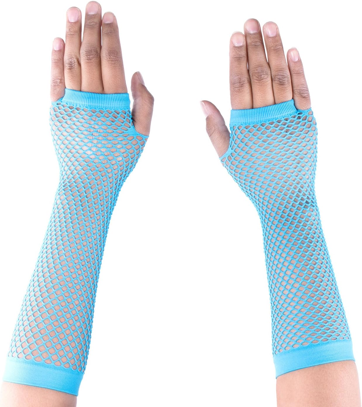 Super Z Outlet Diva Fingerless Fishnet Neon Bright Colorful Gloves 80s Dress-Up Party (12 Pack) : Clothing, Shoes & Jewelry