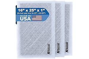 25-Pack MicroPower Replacement Filter Pad Compatibly Designed for Guard Air Cleaner (16...