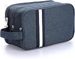 BTSKY Toiletry Travel Bag for Men and Women, Portable Travel Bag for Toiletries, Travel Shaving Dopp Kit for Toiletries Accessories, Cosmetics, Dark Blue