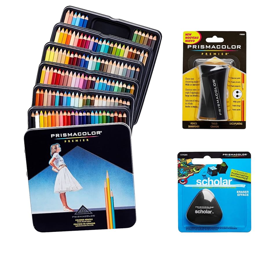 Prismacolor Premier 132色油性色鉛筆＋ブレンダーセット Prismacolor Quality Art Set - Premier Colored Pencils 132