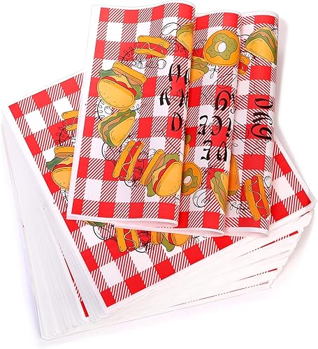 Miniatura 3 de Nicunom 1000 hojas de papel encerado en seco, 12 x 12 pulgadas, resistentes a la grasa, revestimientos para cestas de alimentos, hojas de papel