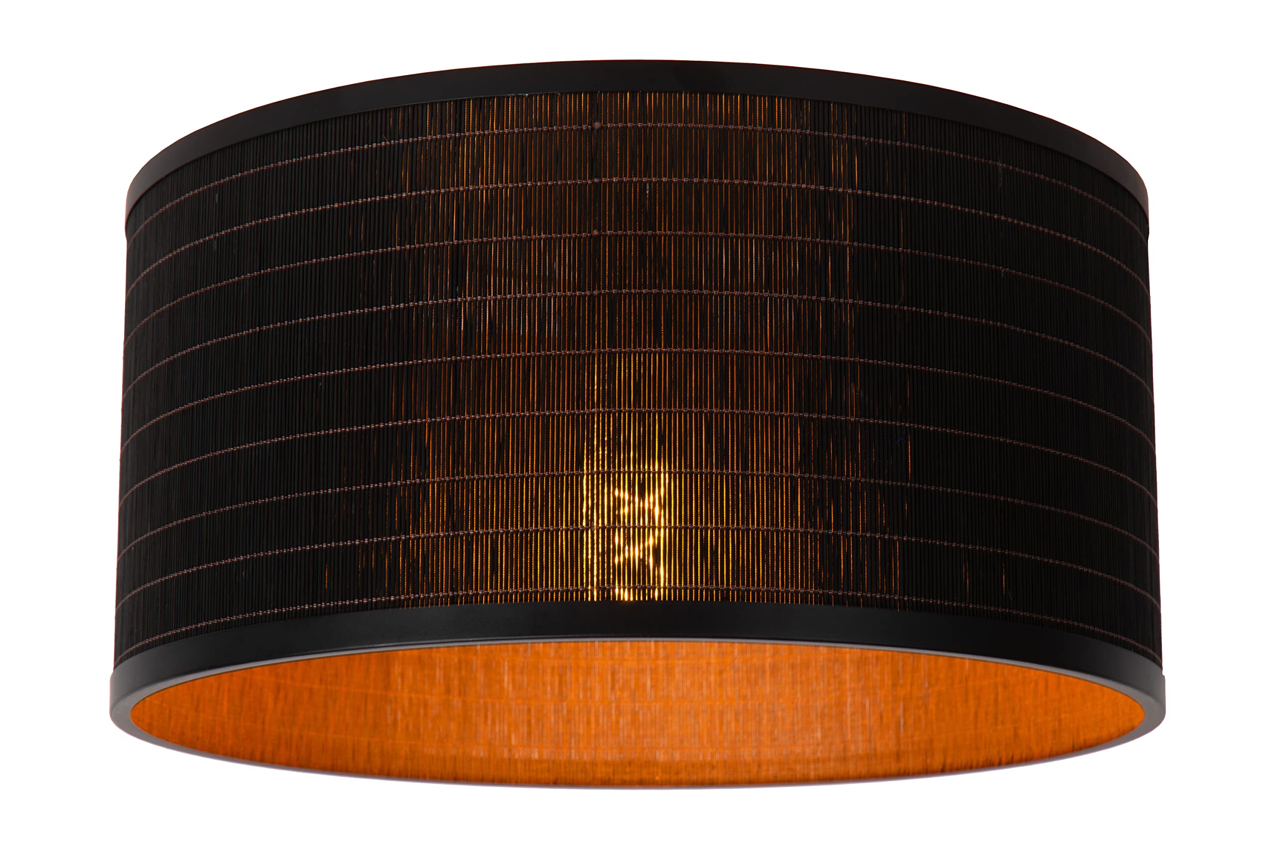 LUCIDE Tagalog - Flush Ceiling Light - Ø 40 cm - 1xE27 - Black