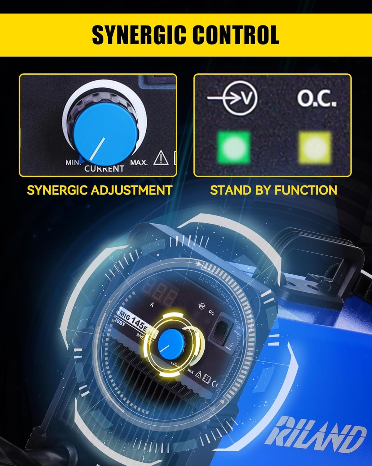 RILAND welder synergic control panel