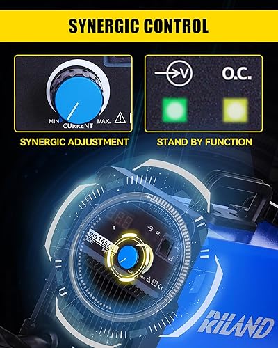 Miniatura 2 de RILAND Soldador MIG 110V Soldador de núcleo de flujo MIGStick 2 en 1 Máquina de soldadura sin gas IGBT DC Inverter Máquina de soldadura para