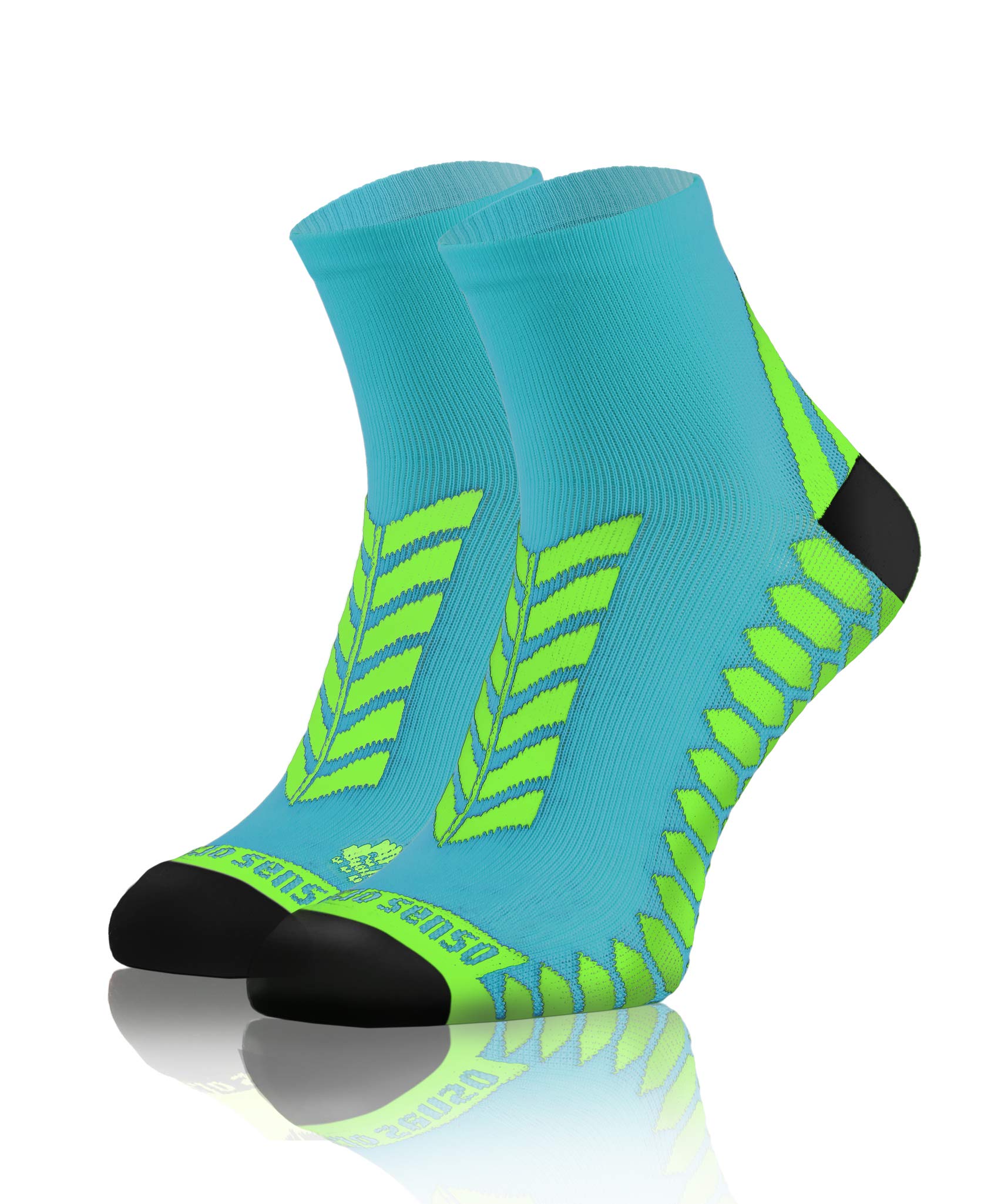 sesto senso Sports Socks Women Men 1 Pair Colourful Sports Socks Running Socks, turquoise, 43-47