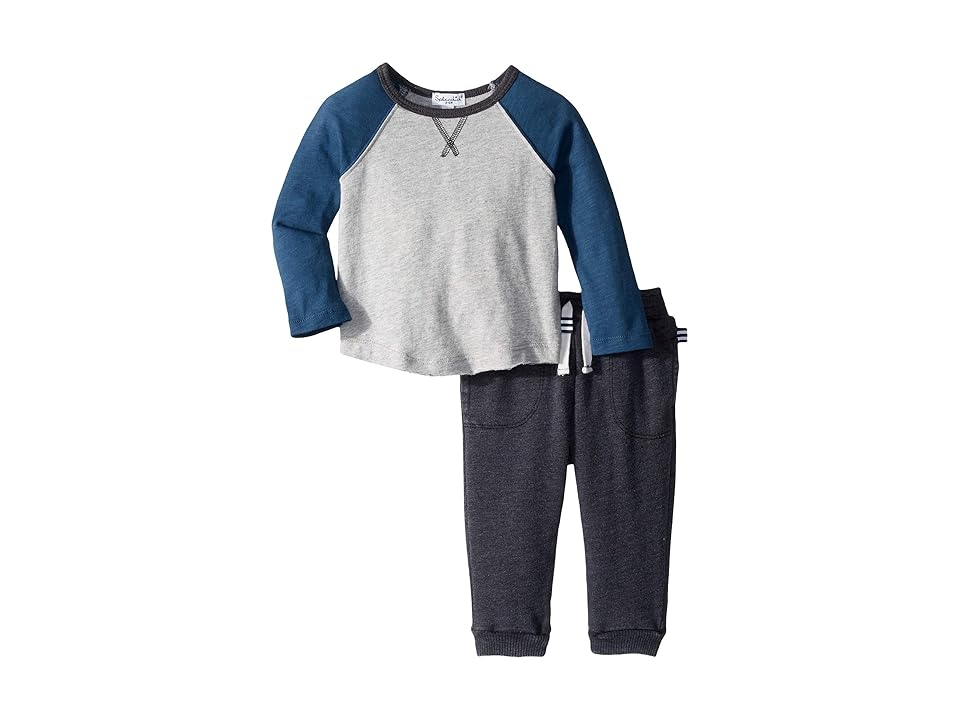 

Splendid Littles Long Sleeve Raglan Set (Infant) (Petrol Blue) Boy's Active Sets