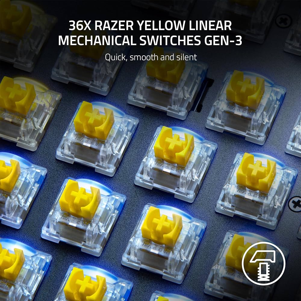 Switch rite イエロー Amazon.com: Razer Mechanical Switches Replacement Pack for Gaming