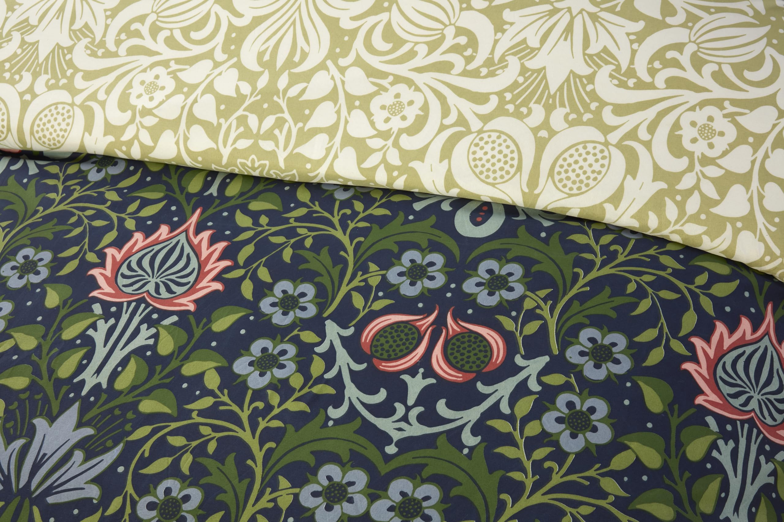 Rapport home Heritage Floral Double Bedding Set, Navy - Image 3