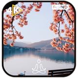 桜の夜：睡眠補助とリラックスできる花の雰囲気