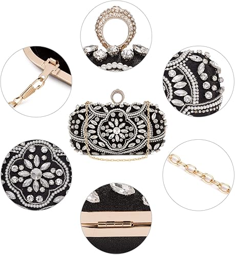 Miniatura 4 de Tanpell Bolso de fiesta de noche de diamantes de moda para mujer