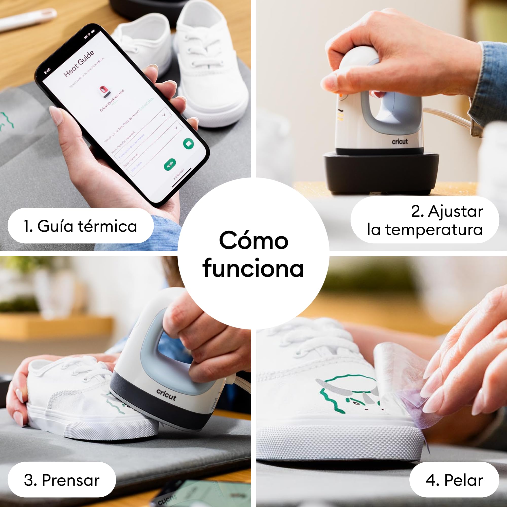 Cricut EasyPress Mini | Prensa térmica compacta para vinilo termoadhesivo (HTV), Infusible Ink y productos de sublimación | Azul Zen