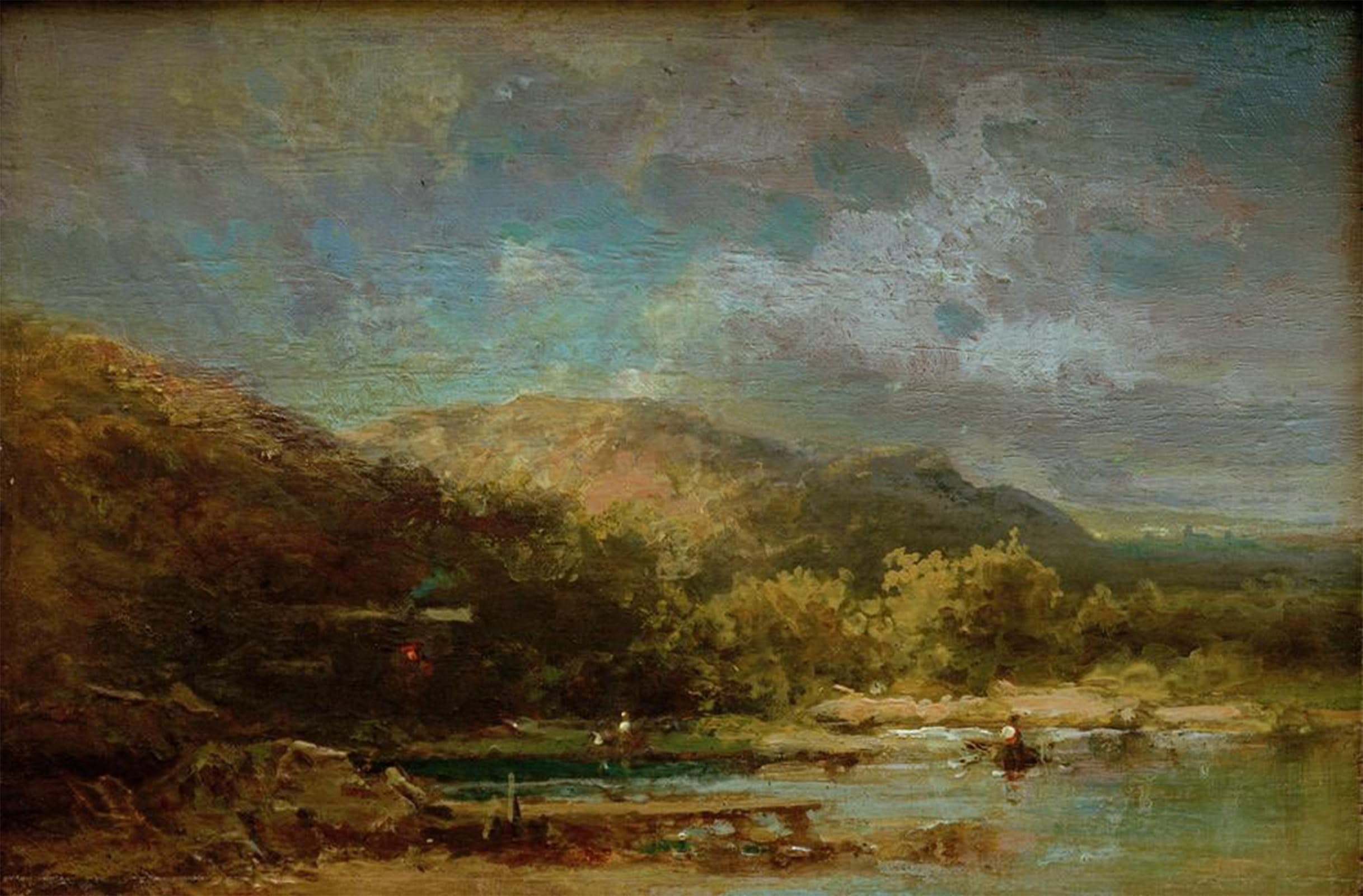 RZHRHJES Abstract Painting Poster Art Print Canvas Print Poster Church Interior with Procession by Carl Spitzweg Landscape Canvas Painting for Office Decor 60x90cm