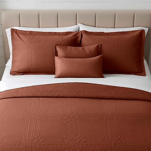 Miniatura 39 de Clara Clark Edredones Tamaño King - Juego de Cubrecama Colcha para Todas las Estaciones, Tejido Pinsonic Ropa de Cama Ligera - Juego de Edredón King