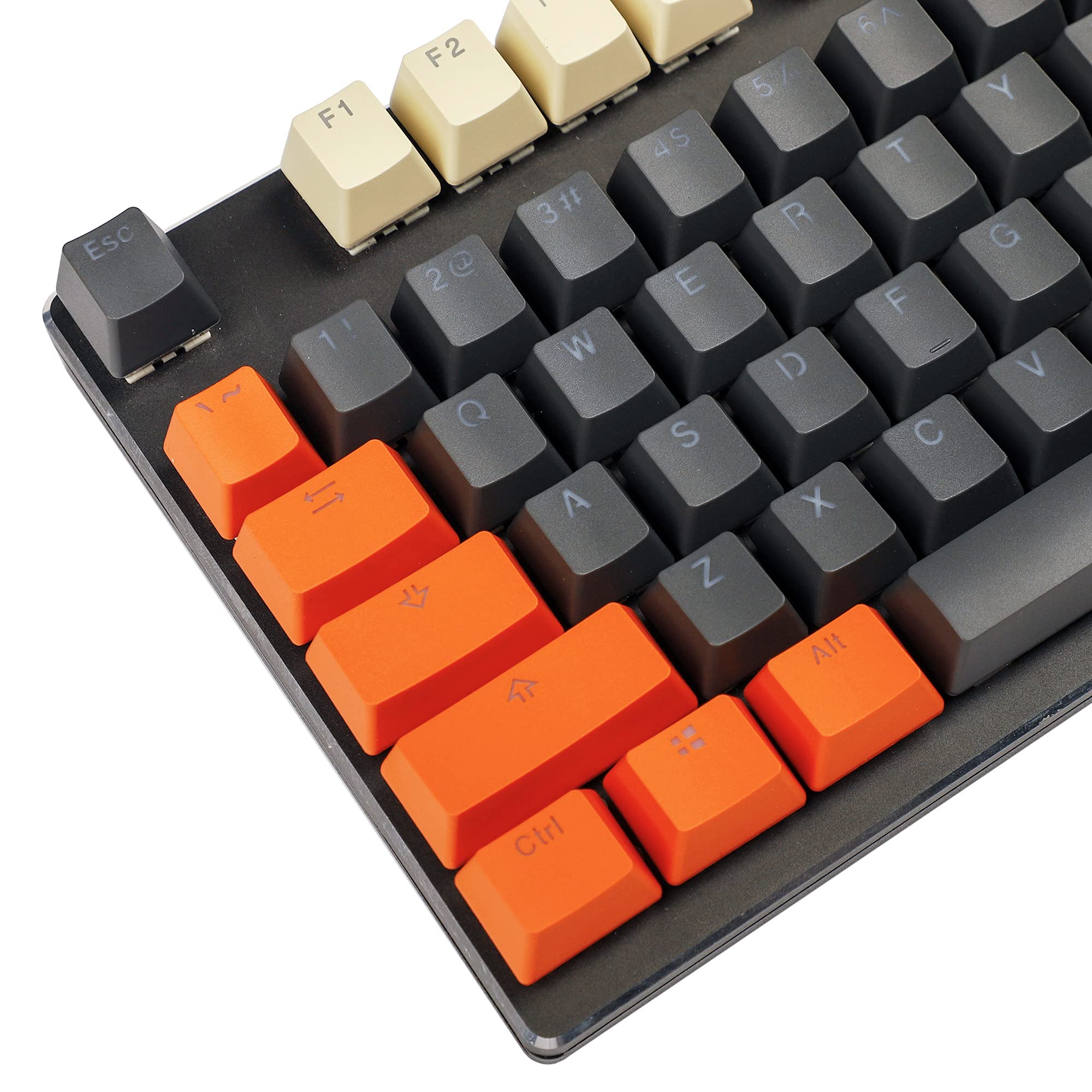 Buy Carbon Miami PBT Double Shot Shine Through ANSI Backlit Keycaps for MX Mechanical Keyboard
