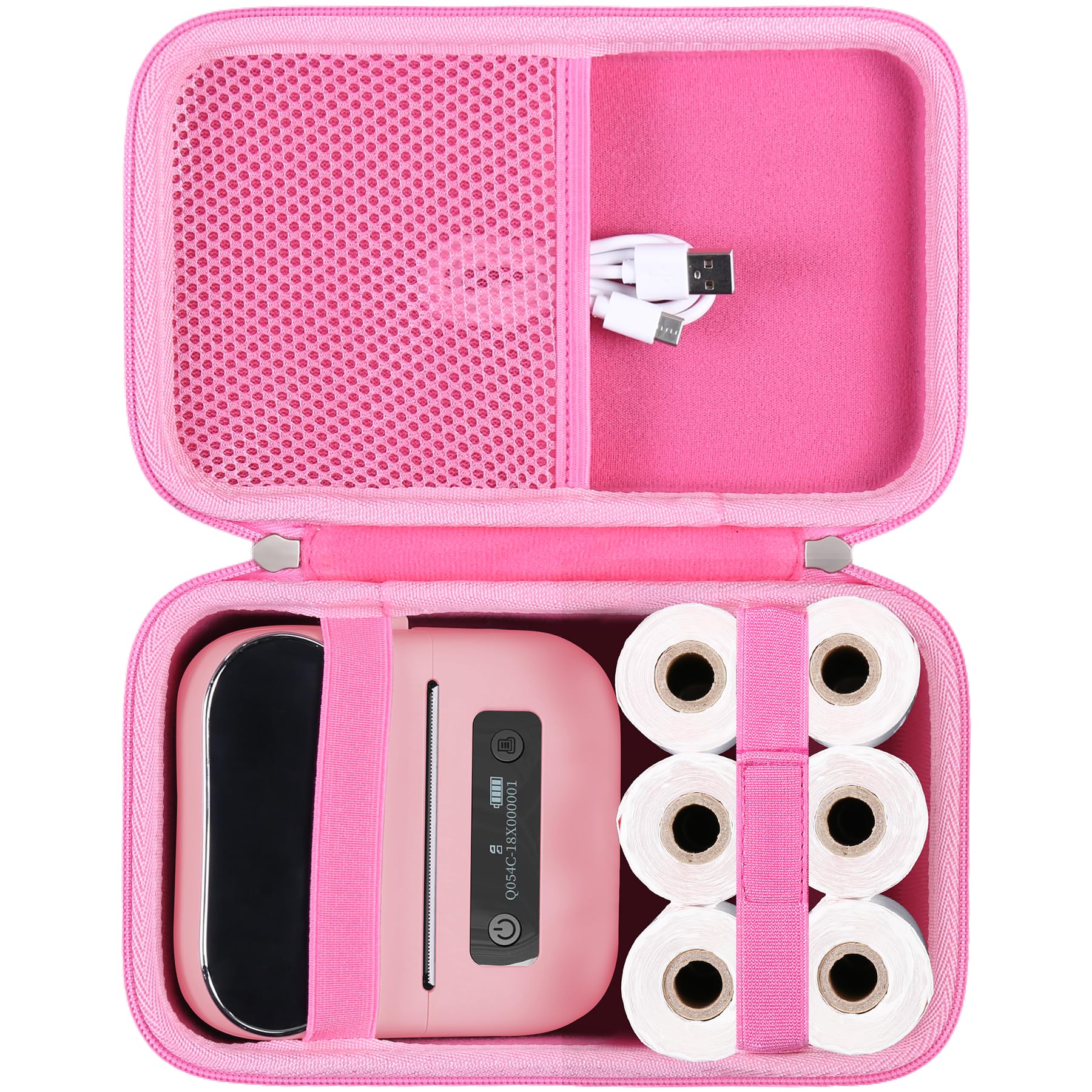 khanka Hard Case with Phomemo m221/M220/M110/m110s Label Maker - Portable Bluetooth Label Maker Carrying Storage Bag for Printer Labels, USB Cable and