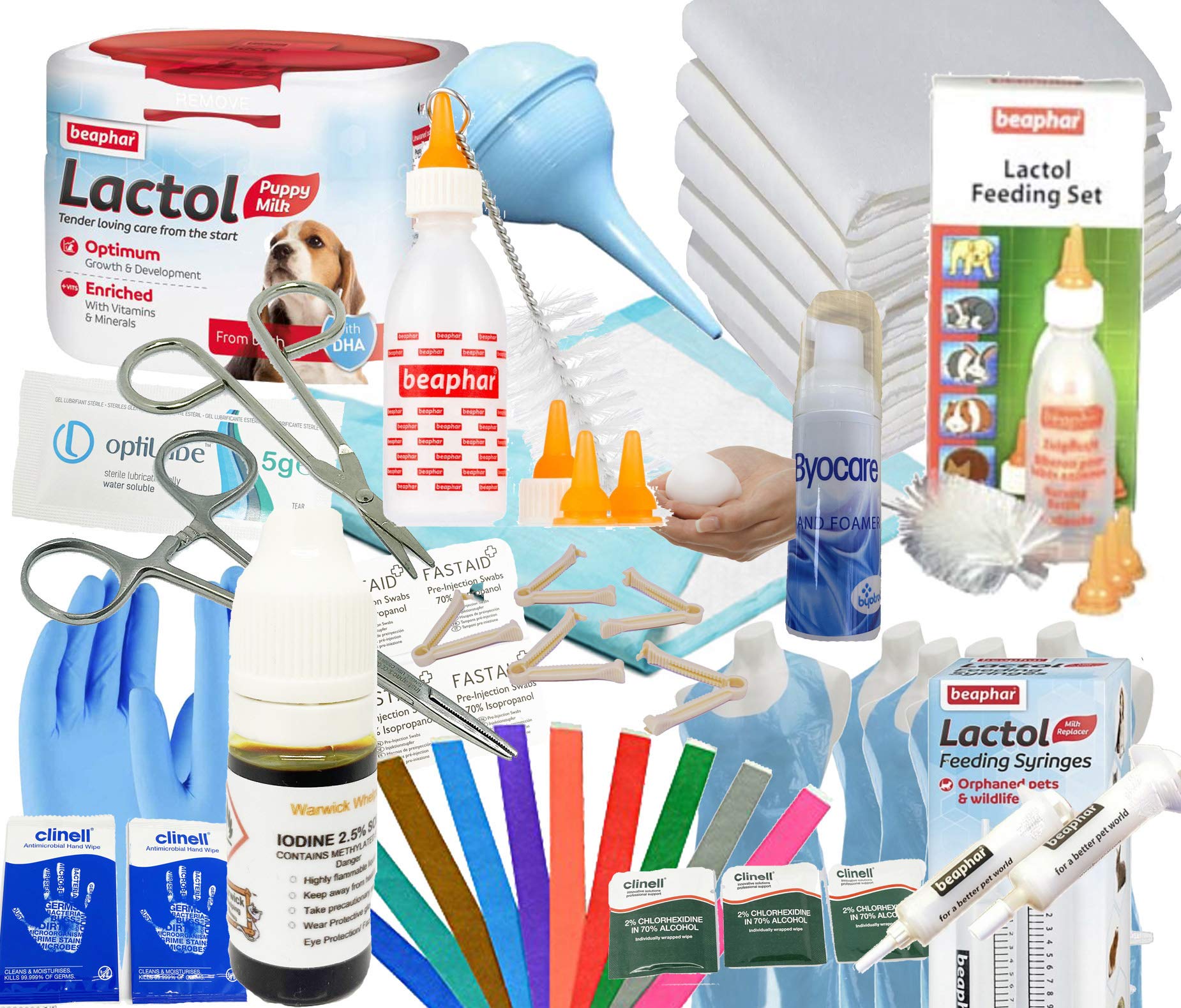 Buy Puppy Dog Whelping Kit Feeding Bottle & Teats, 250g Lactol Puppy