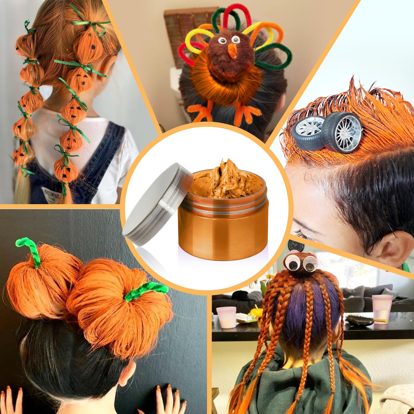 Amazon.com : Orange Temporary Hair Color Wax Kit for teenagers