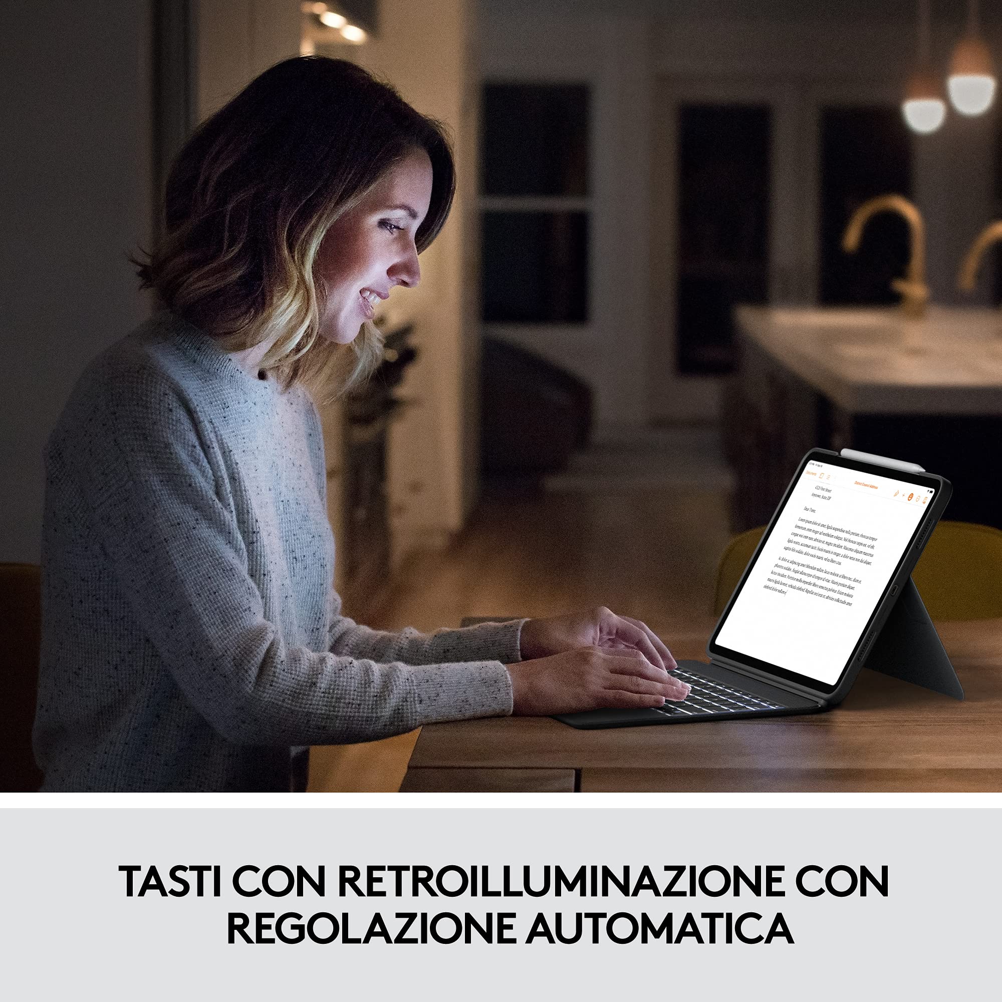 Logitech COMBO touch for iPad Pro 12.9-inch - PAN QWERTY