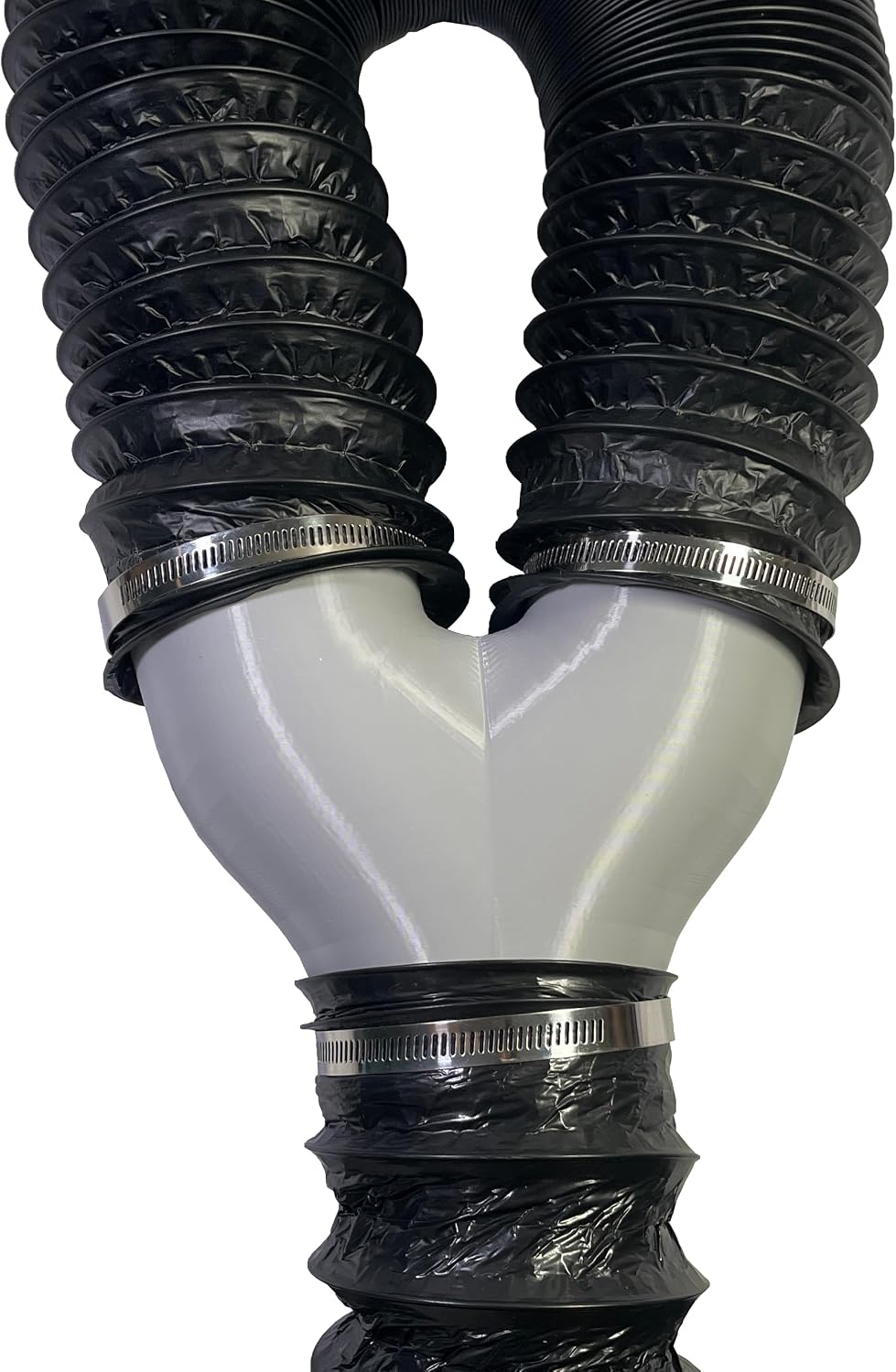 4 Inch Air Duct Y Splitter (Grey)