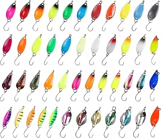 Forellen-Spoon 46 Stück Trout Einzelhaken-Set