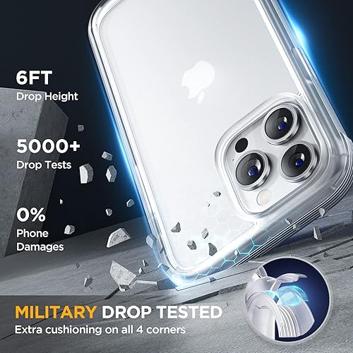 Miniatura 494 de Miracase Glass Series - Funda magnética para iPhone 15, compatible con MagSafe, de cuerpo completo, protector de pantalla de vidrio 9H integrado