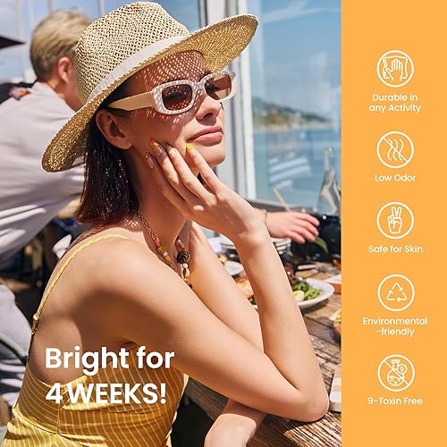 Miniatura 5 de Beetles - Juego de esmalte de uñas de gel Neon Light de 6 colores en tonos rosa fuerte, azul, amarillo, verde, kit de manicura semipermanente, LED,