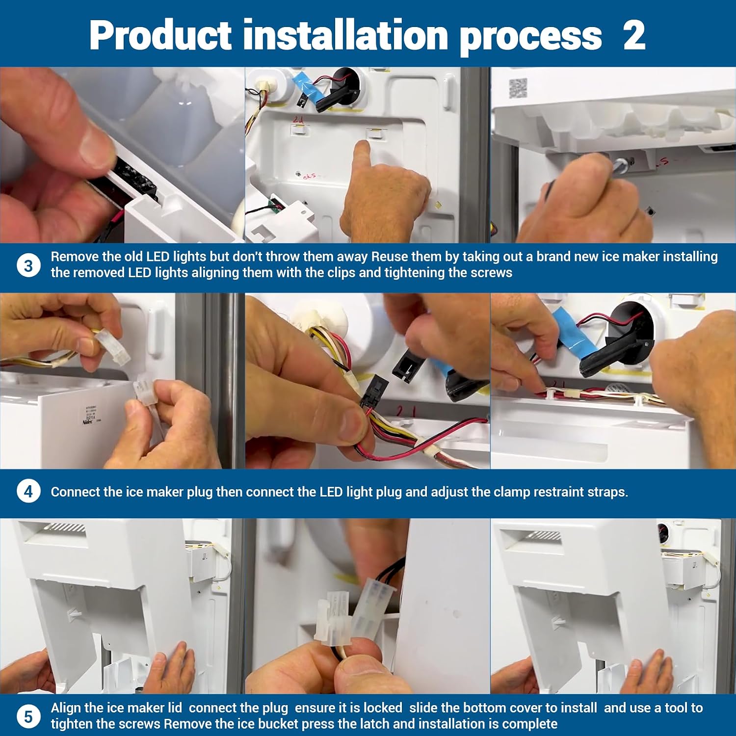 W10873791 Ice Maker Assembly Compatible with Whirlpool etc refrigerators