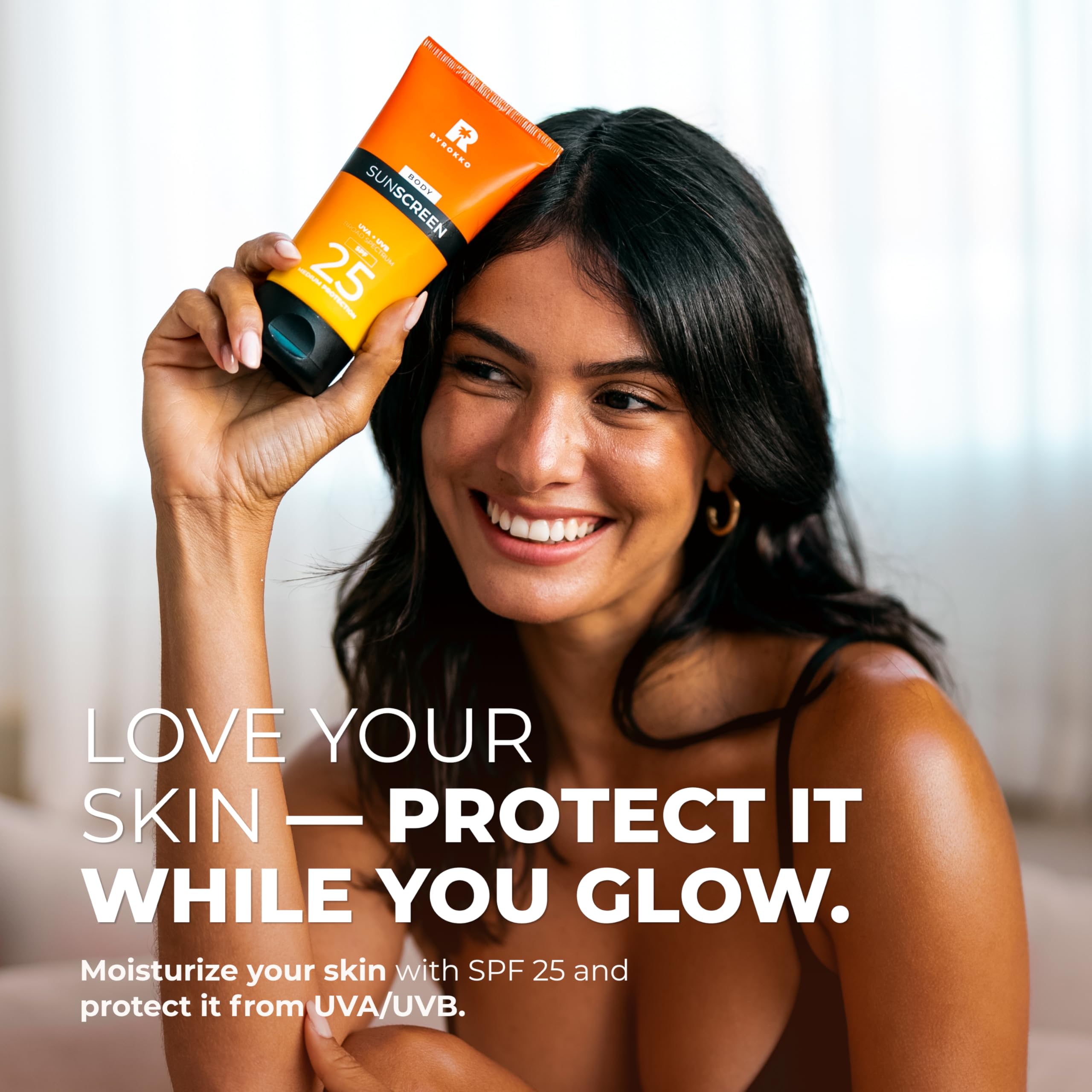 BYROKKO Body Sunscreen SPF 25, 150 ml, Broad Spectrum Protection Sun Cream for Sensitive Skin, Lightweight, Non-Greasy - Image 2