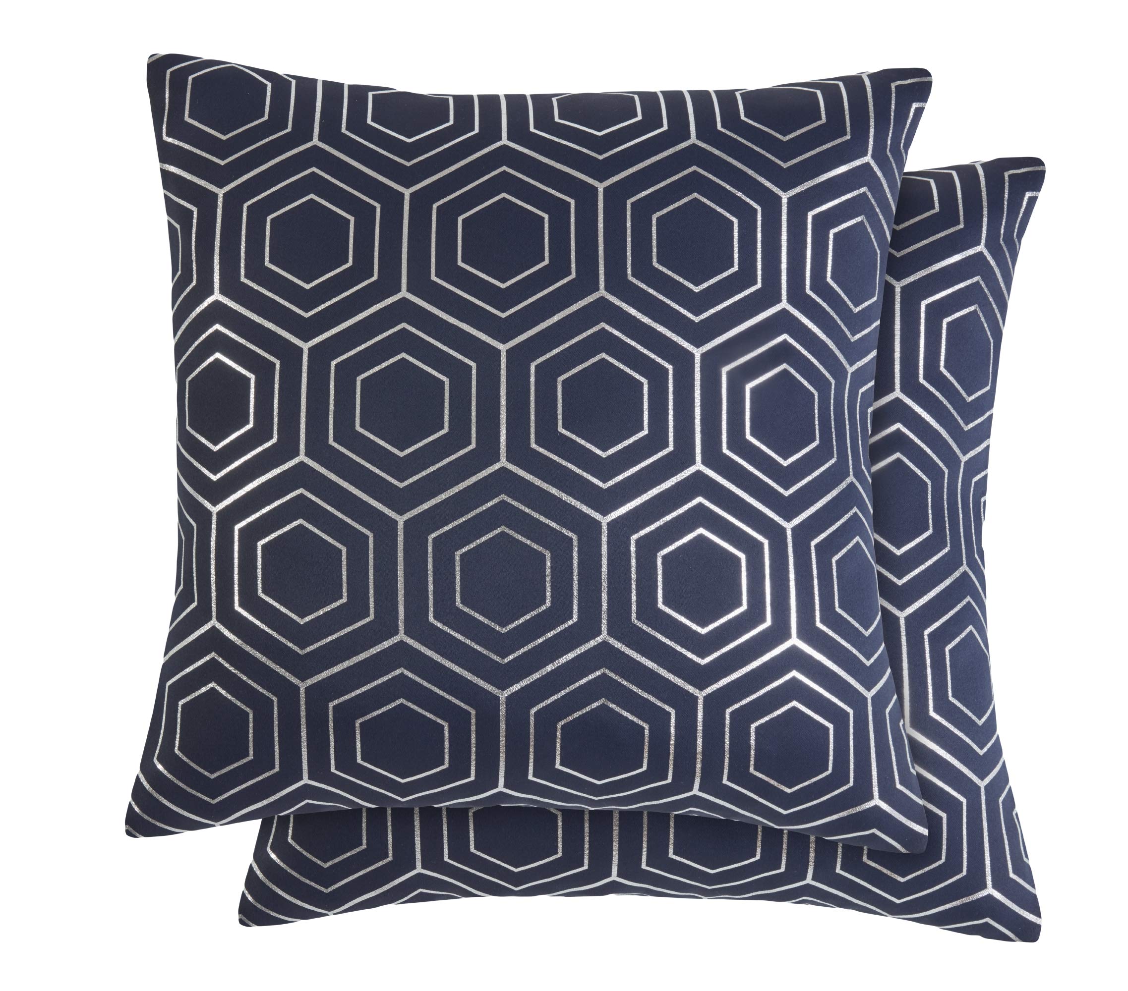 Emma Barclay Hartford - Cushion Cover in Navy - 17x17 (43x43cm)