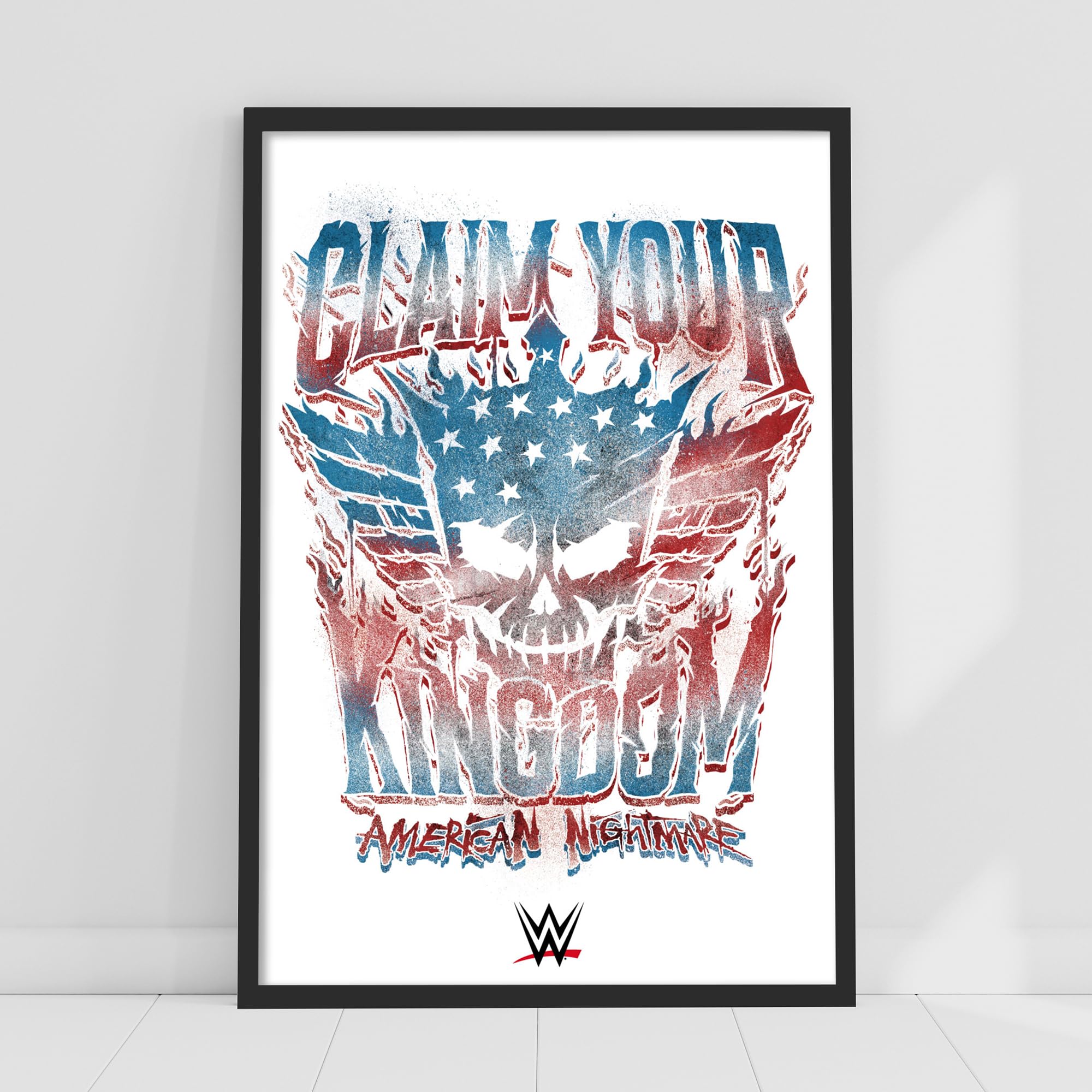 Themed Black Wwe Print - Cody Rhodes Claim Your Kingdom Poster Wrestling Wall Art (29.7Cm X 42Cm - A3)