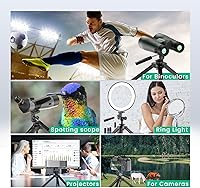 Vista 7 de Gosky Alcance ajustable resistente del trípode de la sobremesa binoculares telescopio cámaras DSLR otro dispositivo