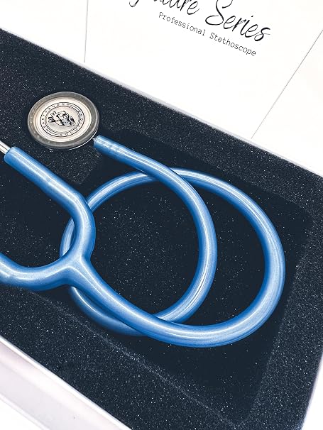 Stethoscope for Nurses | Doctors | Nurse Accessories for Work | Nursing School Essentials | Dual-Head Chest Piece |Adult-Pediatric | 29 (Cecil Blue/Stainless Steel)