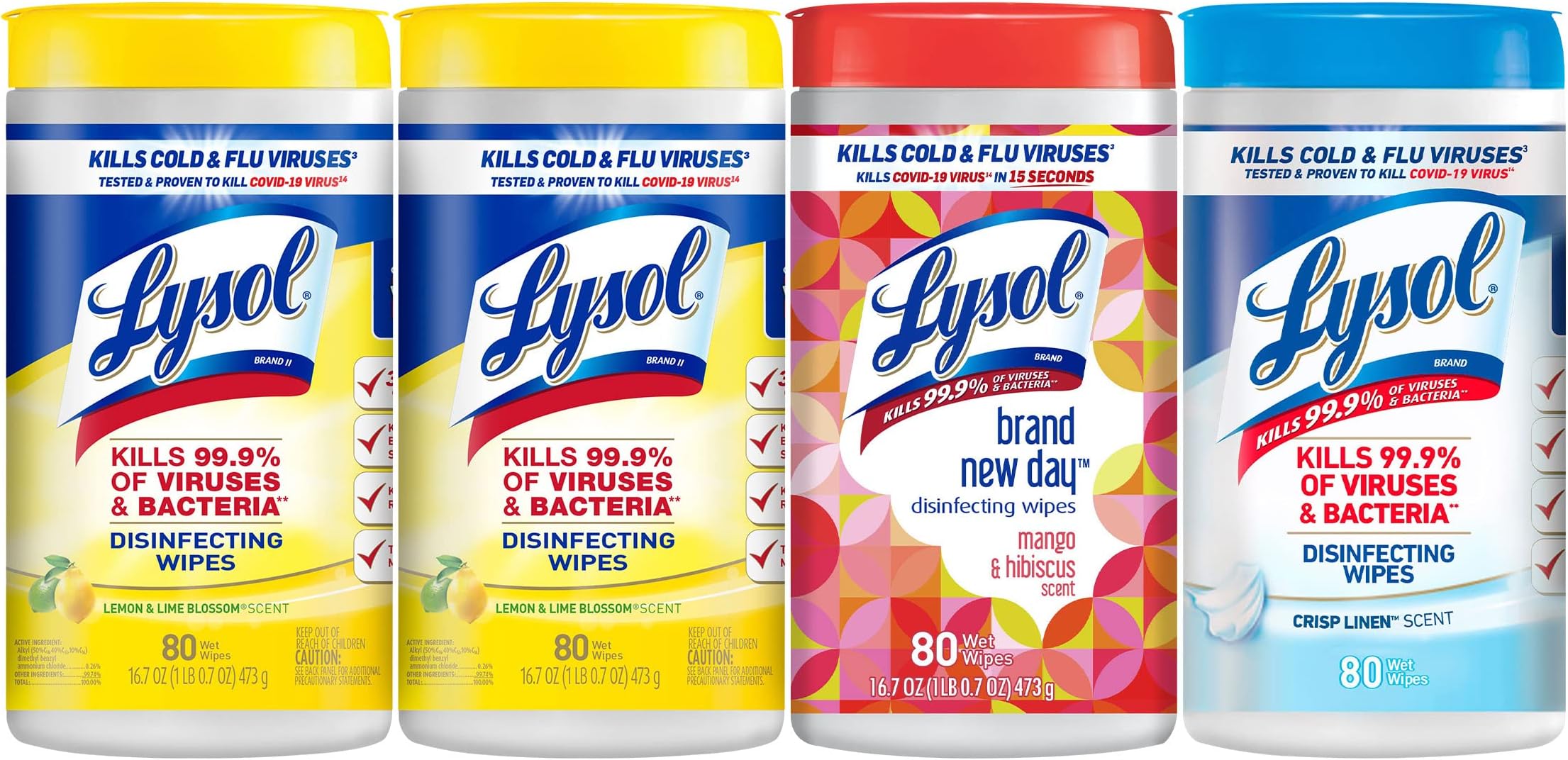 Lysol Disinfectant Wipes, MultiSurface Antibacterial Cleaning Wipes, For