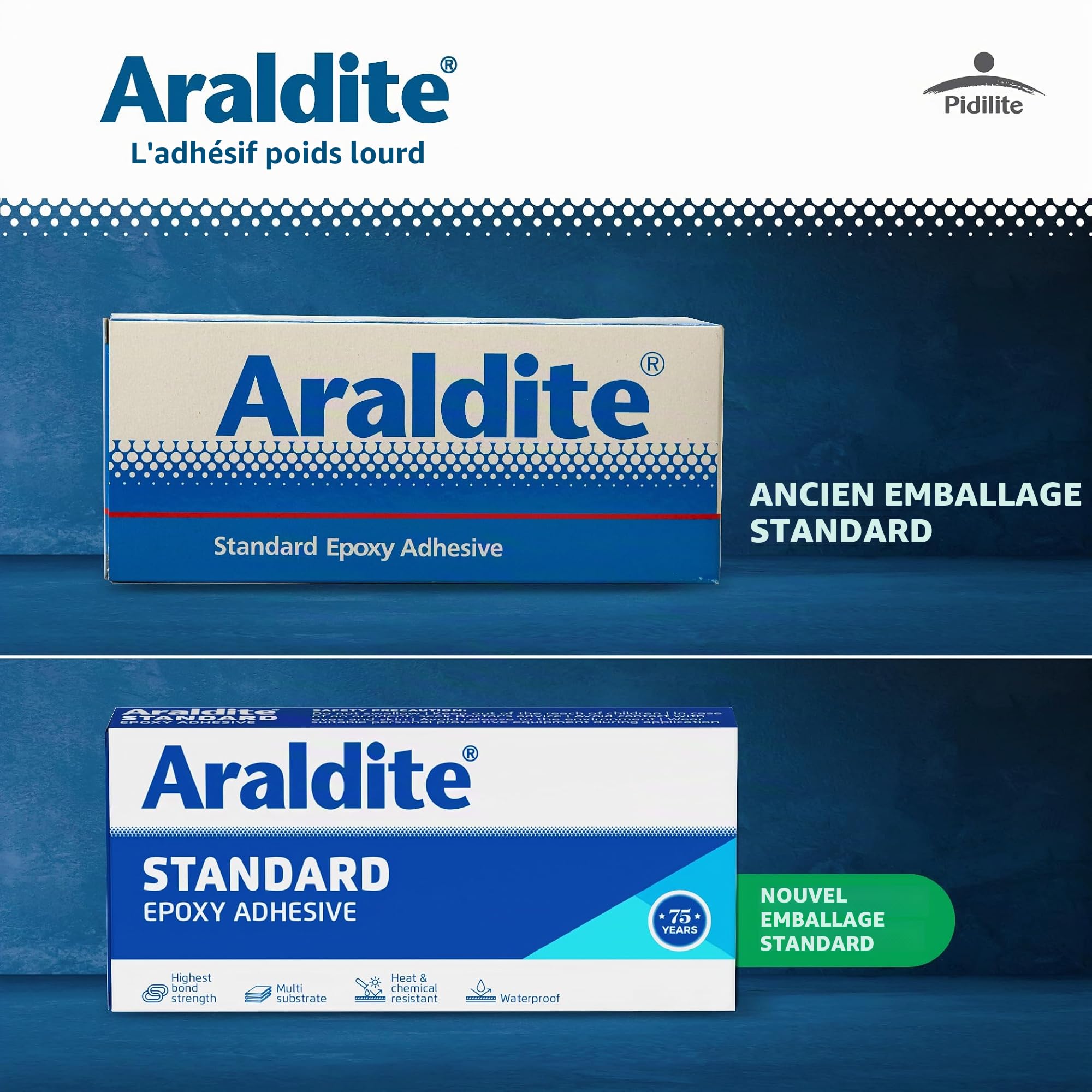 Araldite Adhésif époxy standard (Résine 100 g + Durcisseur 80 g) 180 g