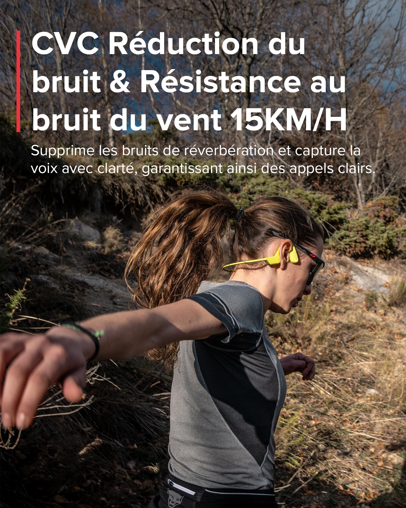 SUUNTO Sonic Casque à Conduction Osseuse sans Fil, Écouteurs Sport Confort à Oreilles Libres, Bluetooth 5.2, Qualité Sonore Supérieure, IP55 Étanche, 10H d'Autonomie, Idéal pour Running Course Vélo