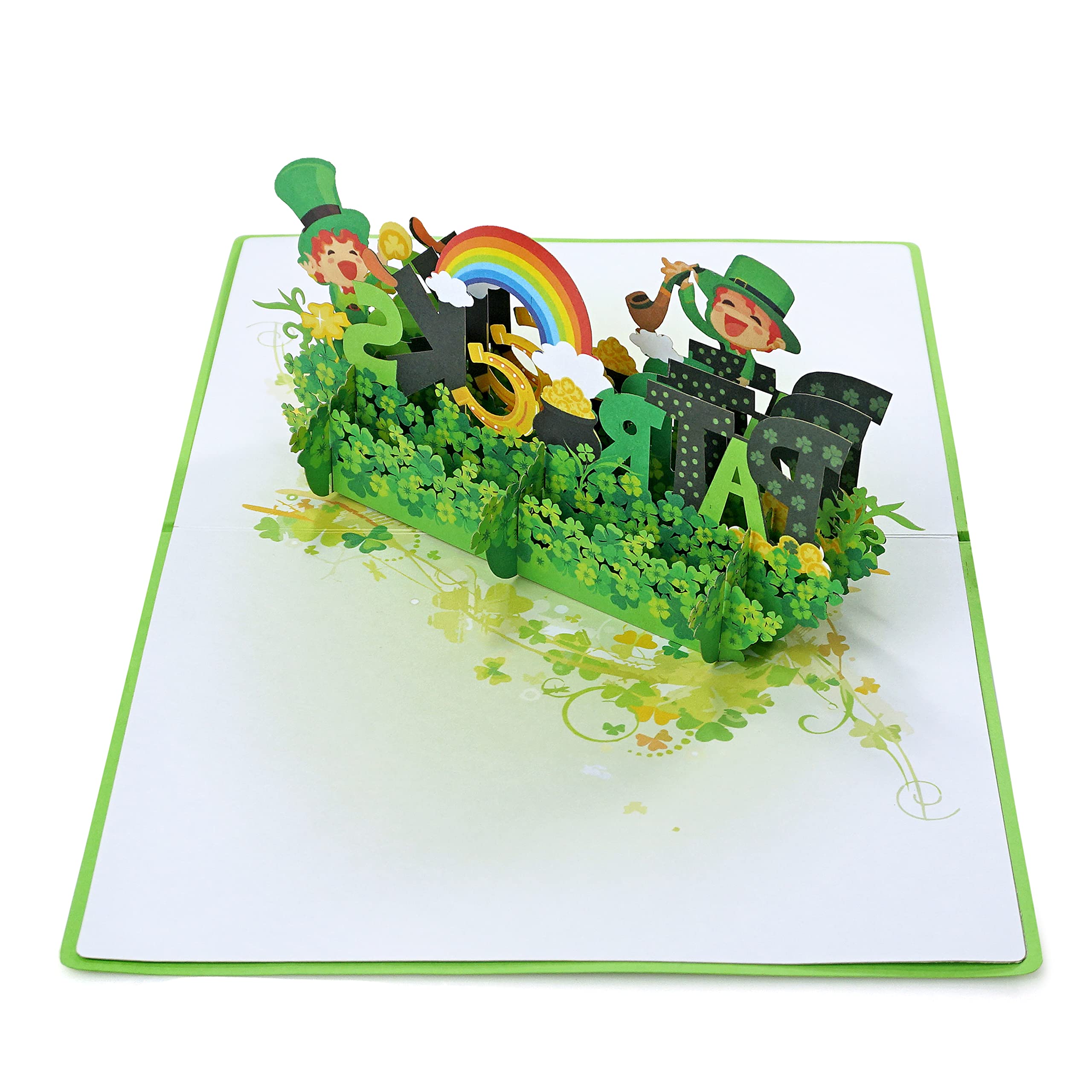 CUTPOPUP Funny Saint Patrick's Day Pop Up Card, St Patricks Day Cards, 3D, Lucky Clover, St. Patrick's Day - Image 4