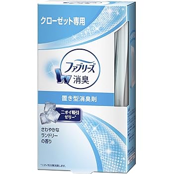 Amazon ファブリーズ 消臭芳香剤 クローゼット専用 置き型 さわやかなランドリーの香り 本体130g ファブリーズ 置き型