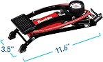 Franklin Sports High Pressure Foot Pump, Black/Red