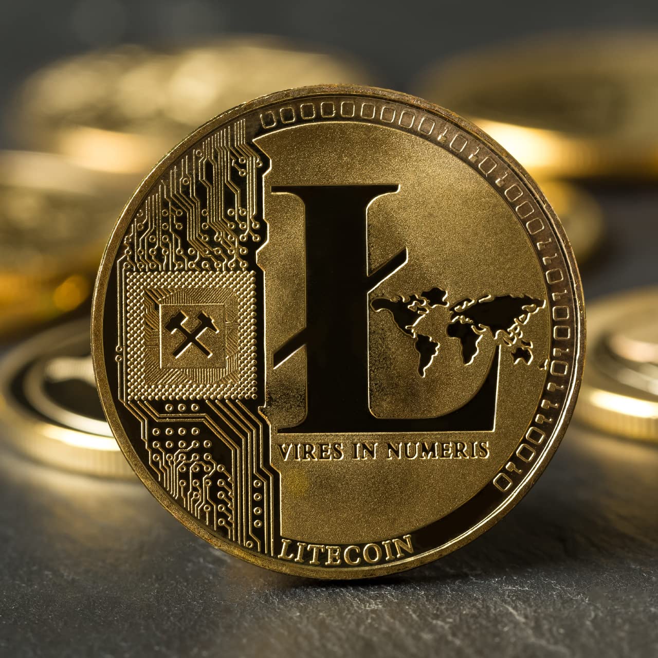 Litecoin Gold Collectible Coin | 1PC Cryptocollect Cryptocurrency Coin |  Secured in Hard Shell Casing | Blockchain Based Gifts for Technology &  Crypto Enthusiasts : Amazon.co.uk: Toys & Games