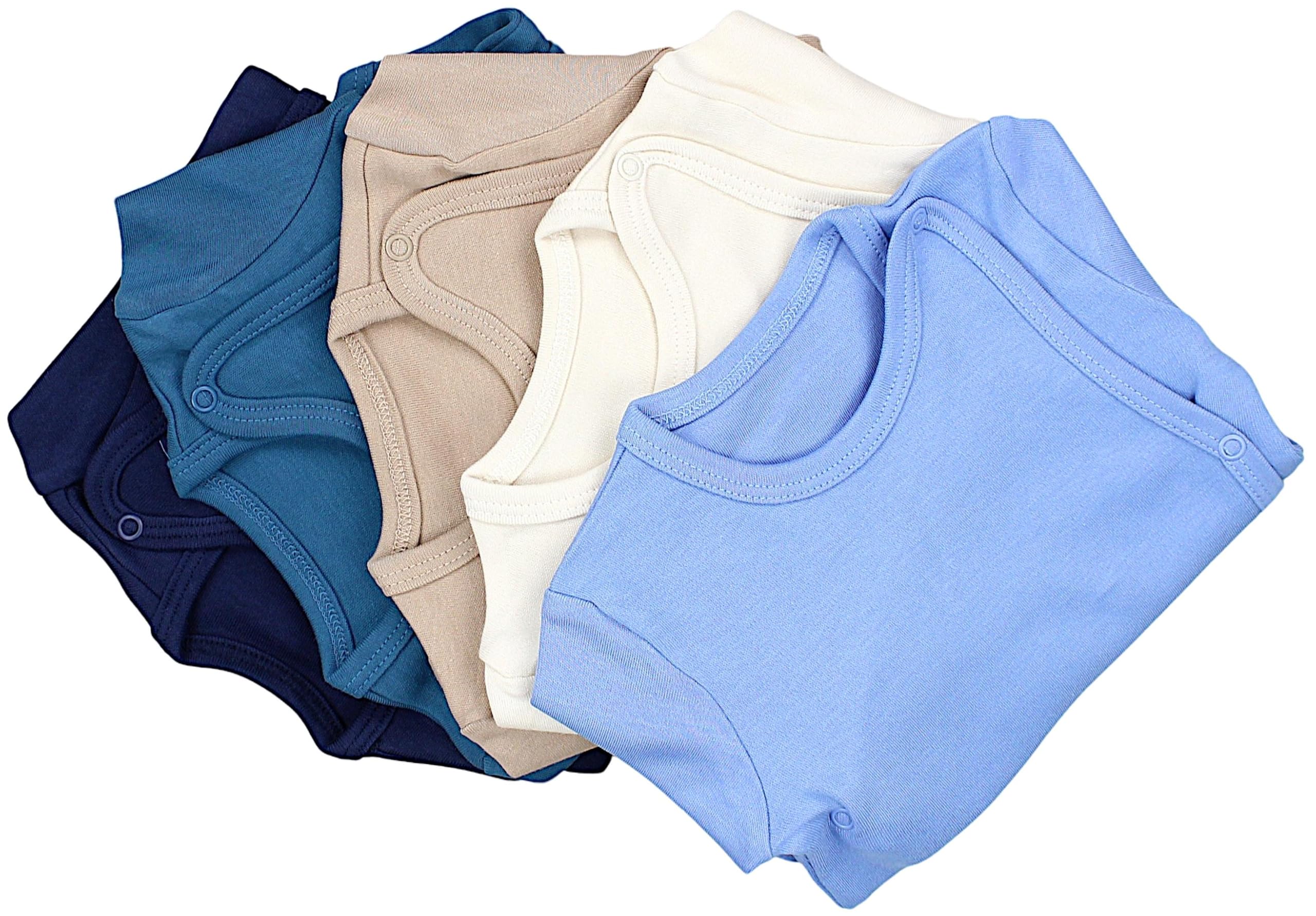 TupTam Body Neonato Cotone – Body Bambino a Portafoglio 5 Pezzi – Certificato OEKO-TEX