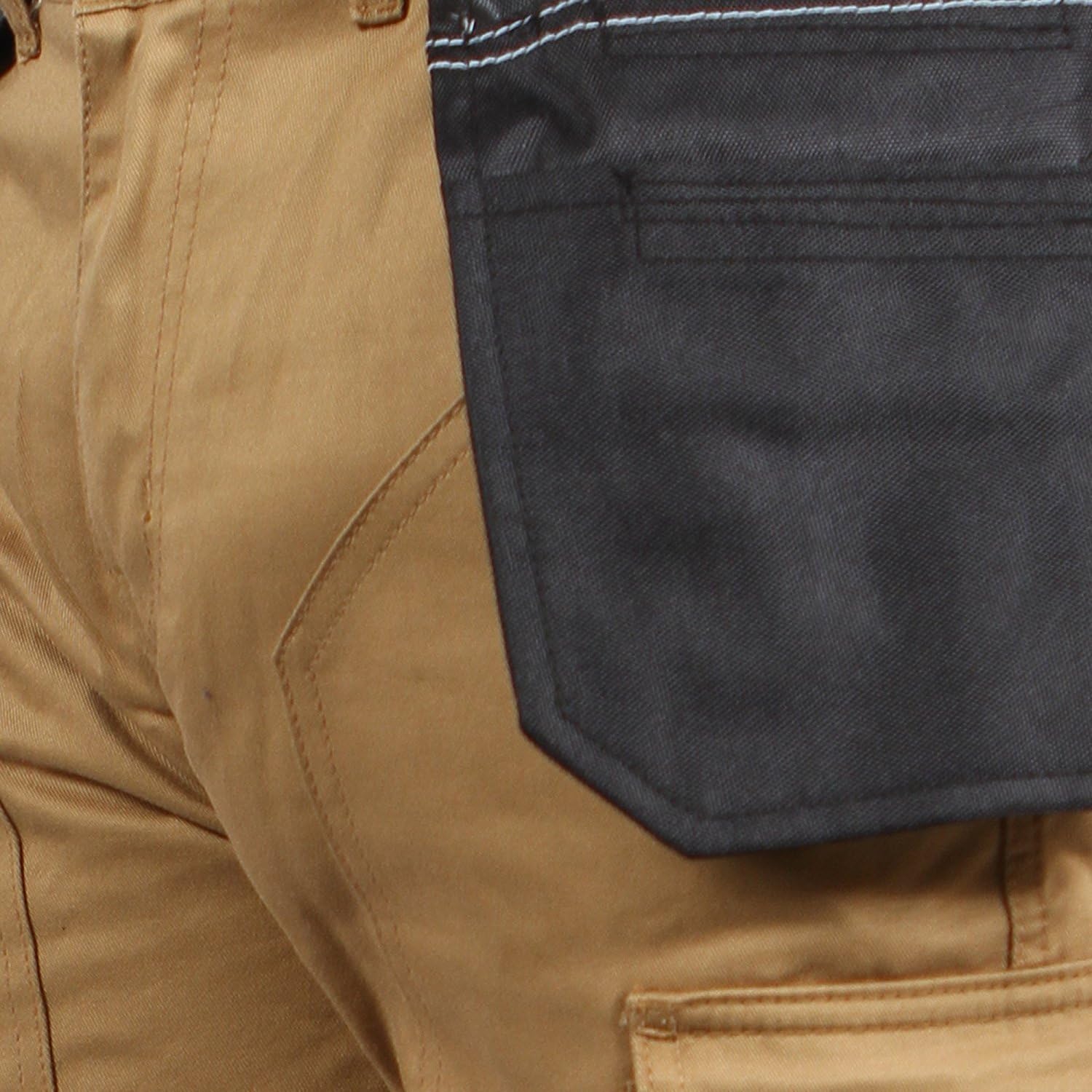Mens Work Pants Construction Reliable Utility Work Heavy Duty Workwear Trousers Durable Carpenter Pants for Men Khaki