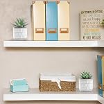 Der Rose Set of 2 Succulents Plants Artificial Fake Plants for Living Room Bathroom Bedroom Aesthetic Home Shelf Decor Indoor